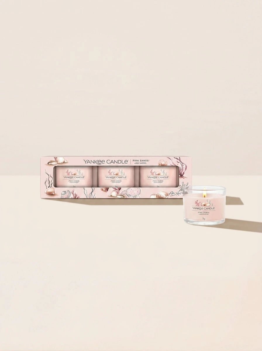 Yankee Candle Pink Sands Candle 3 X 37 G Gift Set - 均碼 - 查看 1
