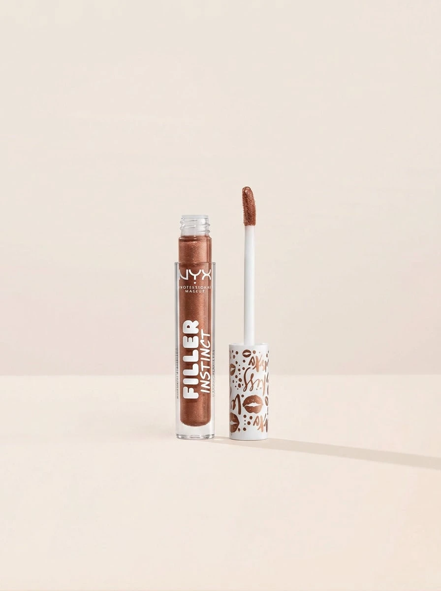 NYX Filler Instinct Plumping Lip Polish New Money 2.5 Ml – Lip Plumper, Plumping, For Women, New Money, Suitable For Daily Makeup Routine - Orange - View 1