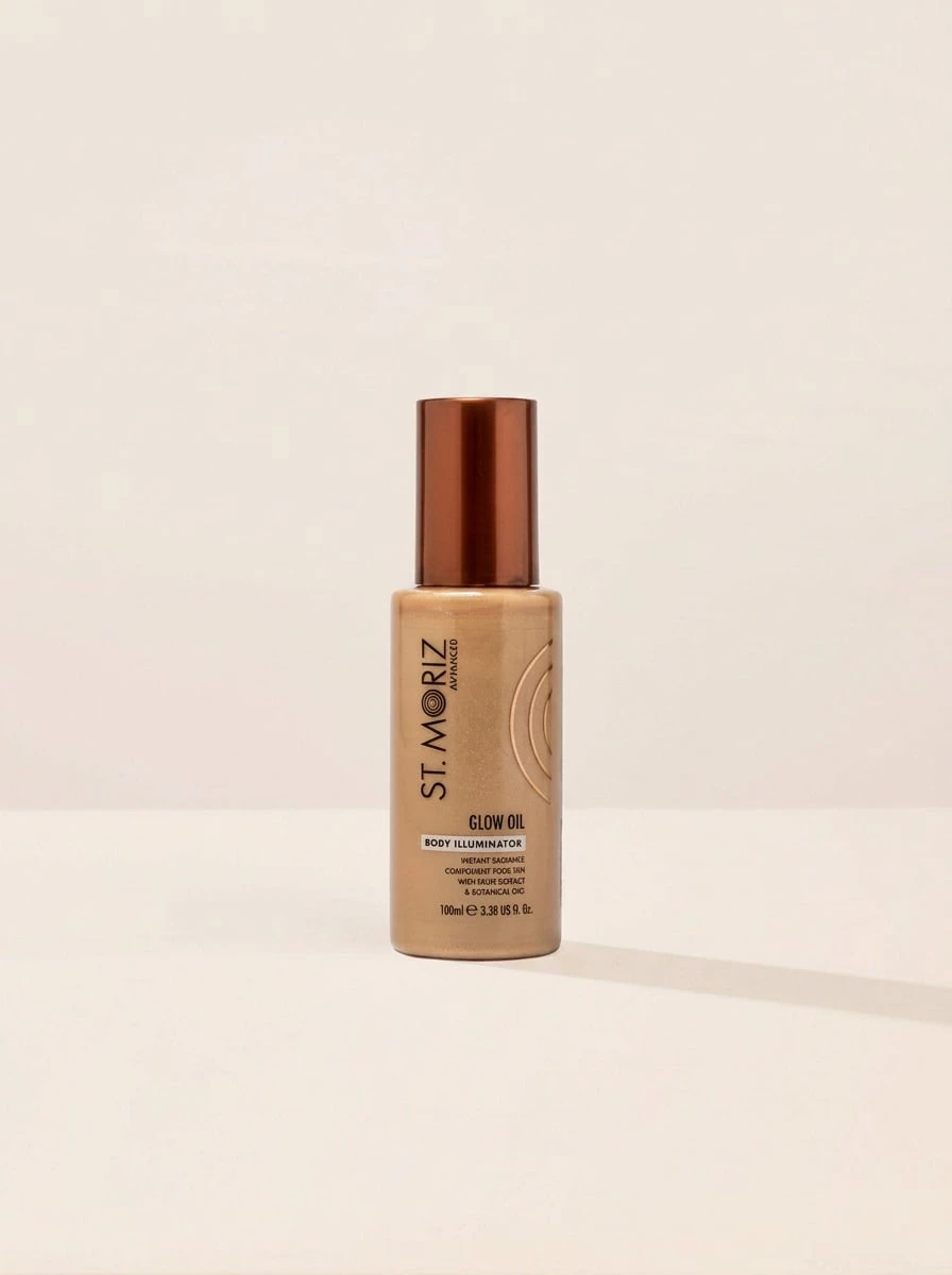 St. Moriz Advanced Glow Oil Body Illuminator 100 Ml – Illuminator, Instant Radiance, For Women, Bronze, Fruit Extract, Suitable For Beach Vacation - 彩色 - 查看 1