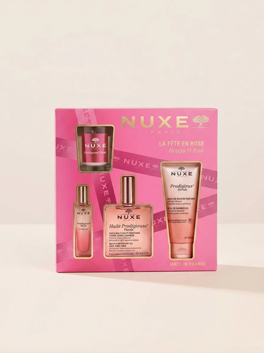 Nuxe Happy In Pink Fragrance & Skincare Gift Set – Skincare Gift Set, Hydrating, For Women, Floral, Pink, Vitamin E, Suitable For Daily Skincare Routine - 白色 - 查看 1
