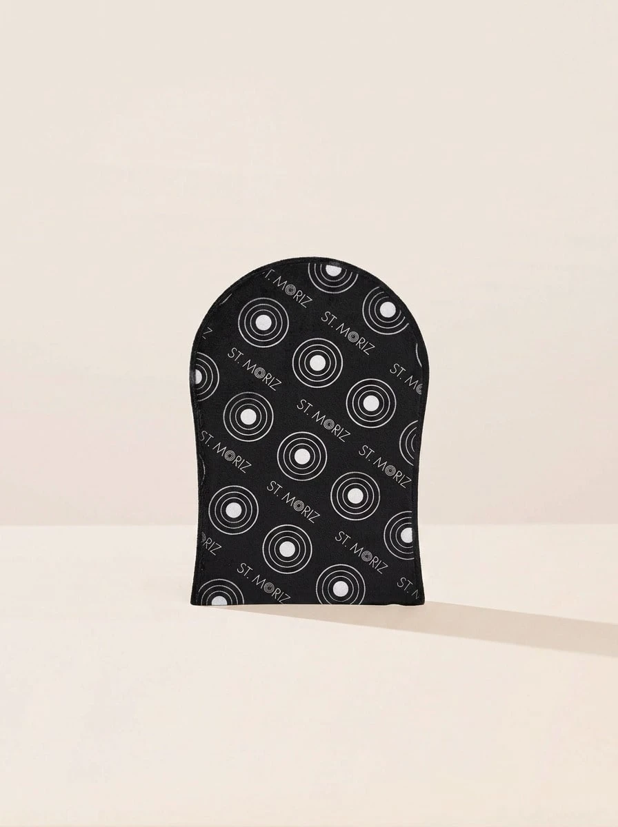 St. Moriz Velvet Single Sided Self Tanning Mitt - Black - View 1