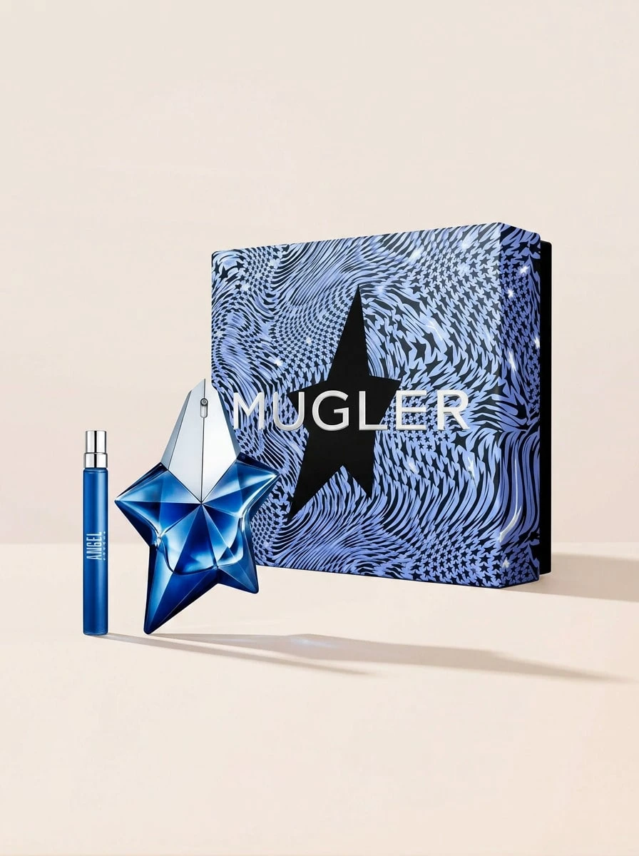 Mugler Angel Elixir Eau De Parfum 50 Ml + 10 Ml Gift Set Set – Perfume Gift Set, Long-Lasting, For Women, Woody Floral, Cobalt Blue, Pink Pepper, Suitable For Gifting - 多樣化香型 - 查看 1