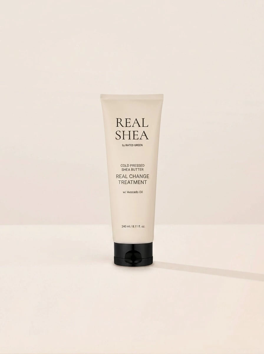 Rated Green- REAL SHEA REAL CHANGE TREATMENT (240 毫升) - 使用冷压有机乳木果油护发素洗发后,立即感受真正的改变。 - 白色 - 查看 1