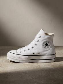 Converse 女款運動鞋 輕量透氣 緩震 日常休閒 黑色 560846C - 白色 - 查看 1