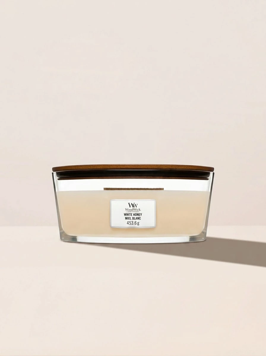 WoodWick White Honey Ellipse Candle 454 G - White Honey - View 1