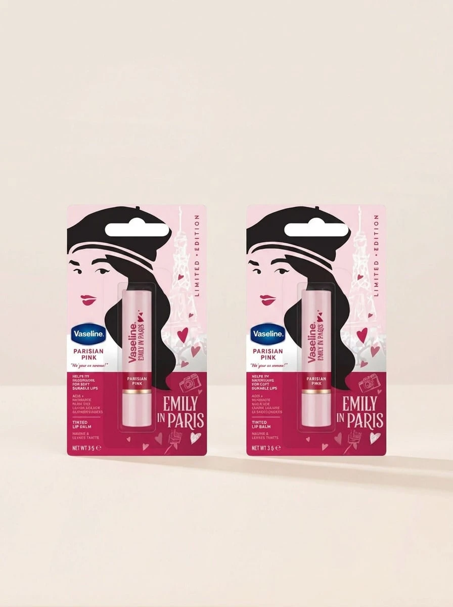 Vaseline Emily In Paris Limited Edition Lip Balm Parisian Pink Duo Set - Clear - View 1