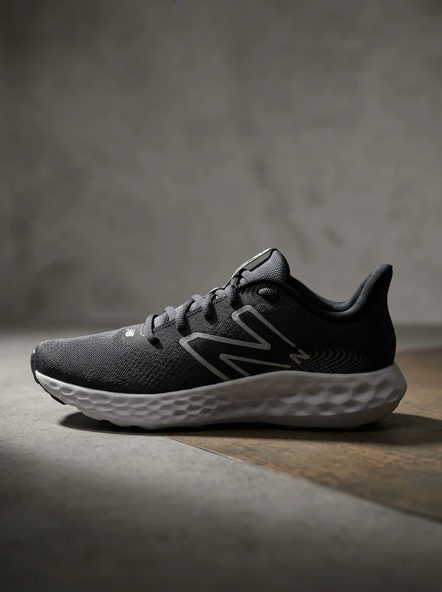 New Balance 男款運動鞋 舒適百搭耐穿 適合學校與戶外穿著 黑色 M411LB3 - 黑白 - 查看 1
