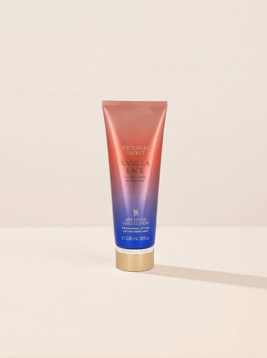 Victoria's Secret Archive Collection Vanilla Lace Body Lotion 236 Ml – Body Lotion, Moisturizing, For Women, Creamy Vanilla, Suitable For Daily Skincare Routine - Clear - View 1