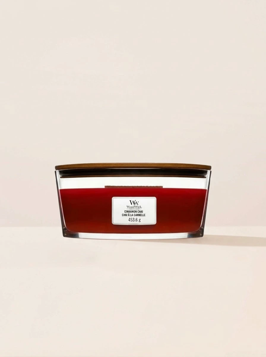 WoodWick Cinnamon Chai Ellipse Candle 454 G - Gourmand - 454 g - View 1