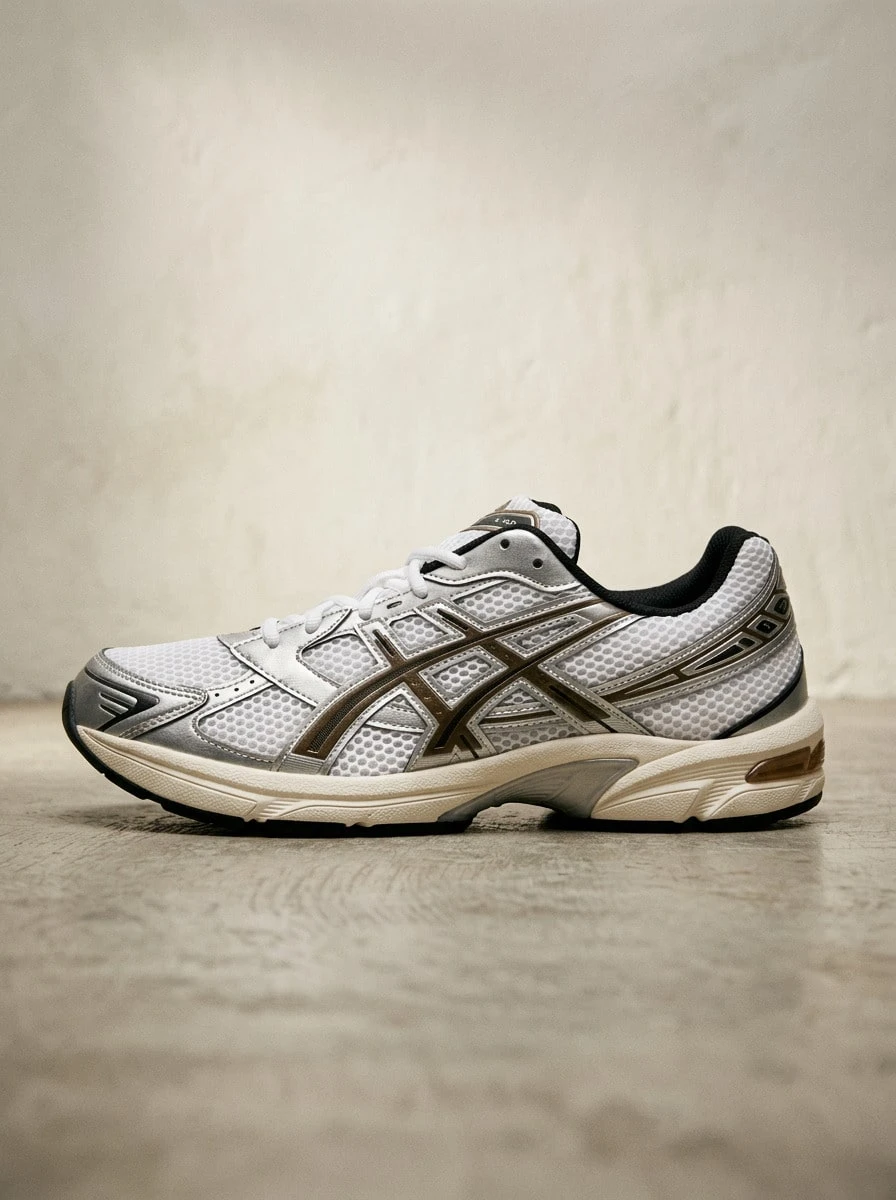 Asics GEL-1130 女款運動鞋 柔軟彈性 輕量戶外跑步鞋 白色 1201A256-113 - 白峽谷/黏土峽谷 - 查看 1