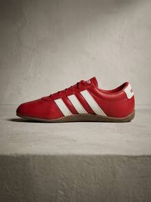 Adidas Grand Court Hi Td 女款運動鞋 透氣 百搭 戶外運動 白色 JQ9691 - 紅色/白色 - 查看 1