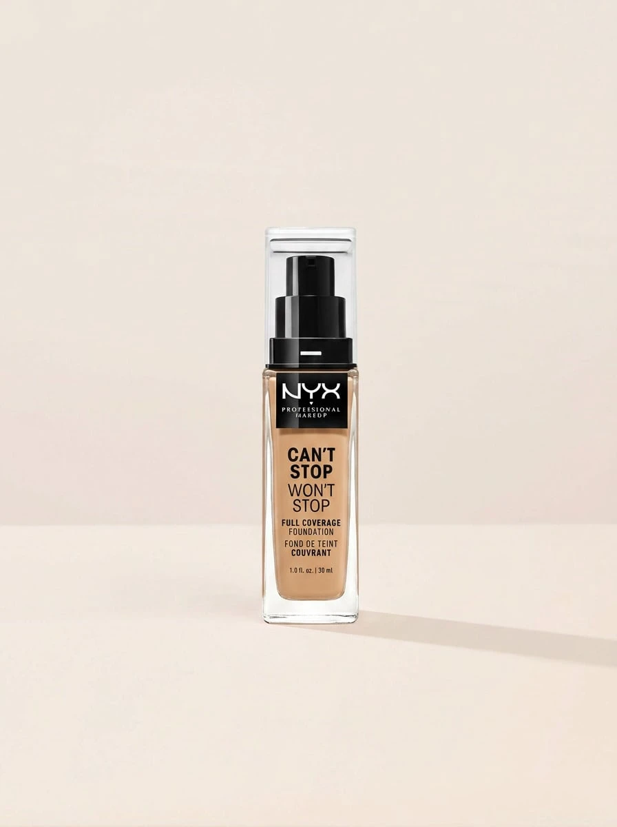 NYX Can'T Stop Won'T Stop Full Coverage Foundation CSWSF10 Buff 30 Ml – Foundation, Full Coverage, For Oily Skin, Buff, Suitable For Daily Makeup - Buff - View 1