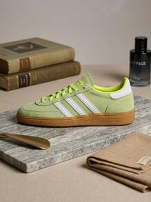 Adidas Handball Spezial 女款運動鞋，輕量透氣緩震，適合運動與校園穿搭，黃色，JI2655 - 太陽黃 - 查看 1