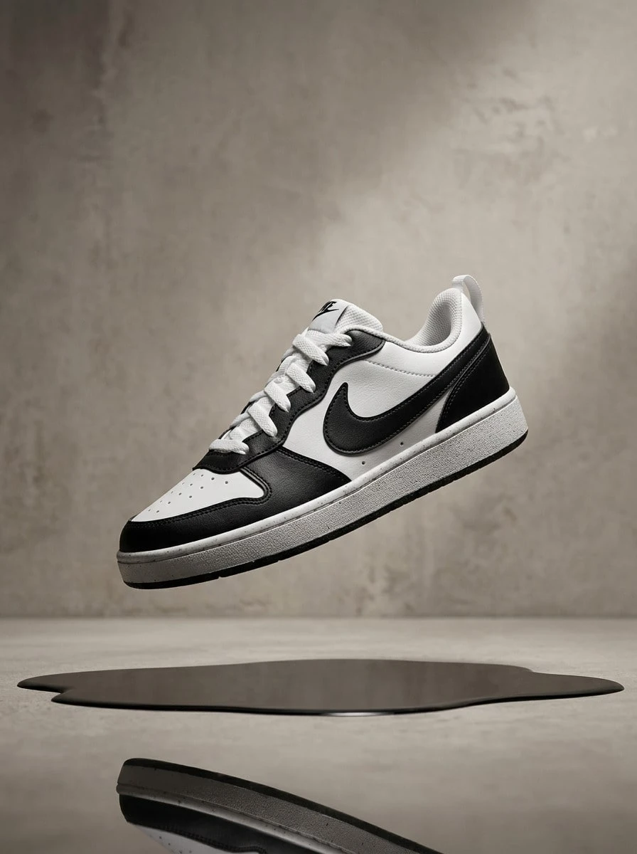 Nike Low Hi 女款運動鞋,輕量緩震,日常休閒,白色 DV5456-131 - 黑白 - 查看 1