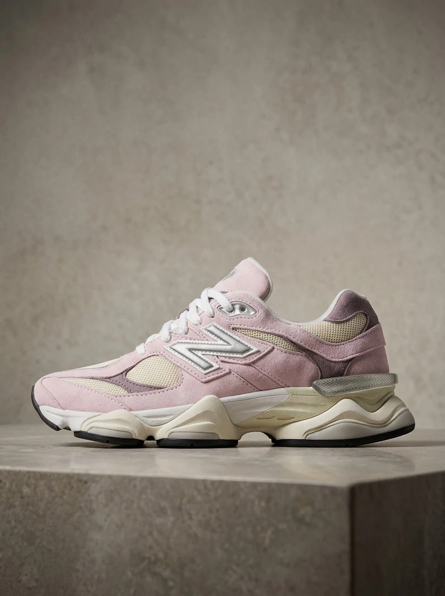 New Balance 9060 Women Sneakers Lightweight Breathable Cushioned Outdoor Running Black GC9060BE - pinkish-purple - View 1