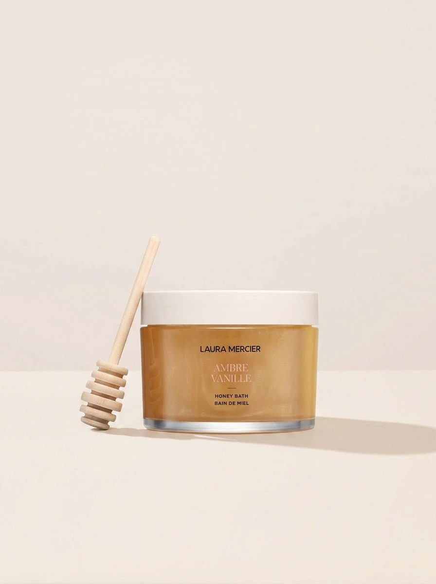 Laura Mercier Ambre Vanille Honey Bath 250 Ml – Bubble Bath, Moisturizing, For Women, Amber, Golden, Honey, Suitable For Home Spa Routine - Honey - View 1