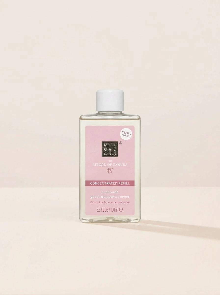 Rituals The Ritual Of Sakura Hand Wash 100 Ml – Hand Wash, Concentrated, For Skincare Enthusiasts, Cherry Blossom, Light Pink, Rice Milk, Suitable For Daily Hand Care - White - View 1