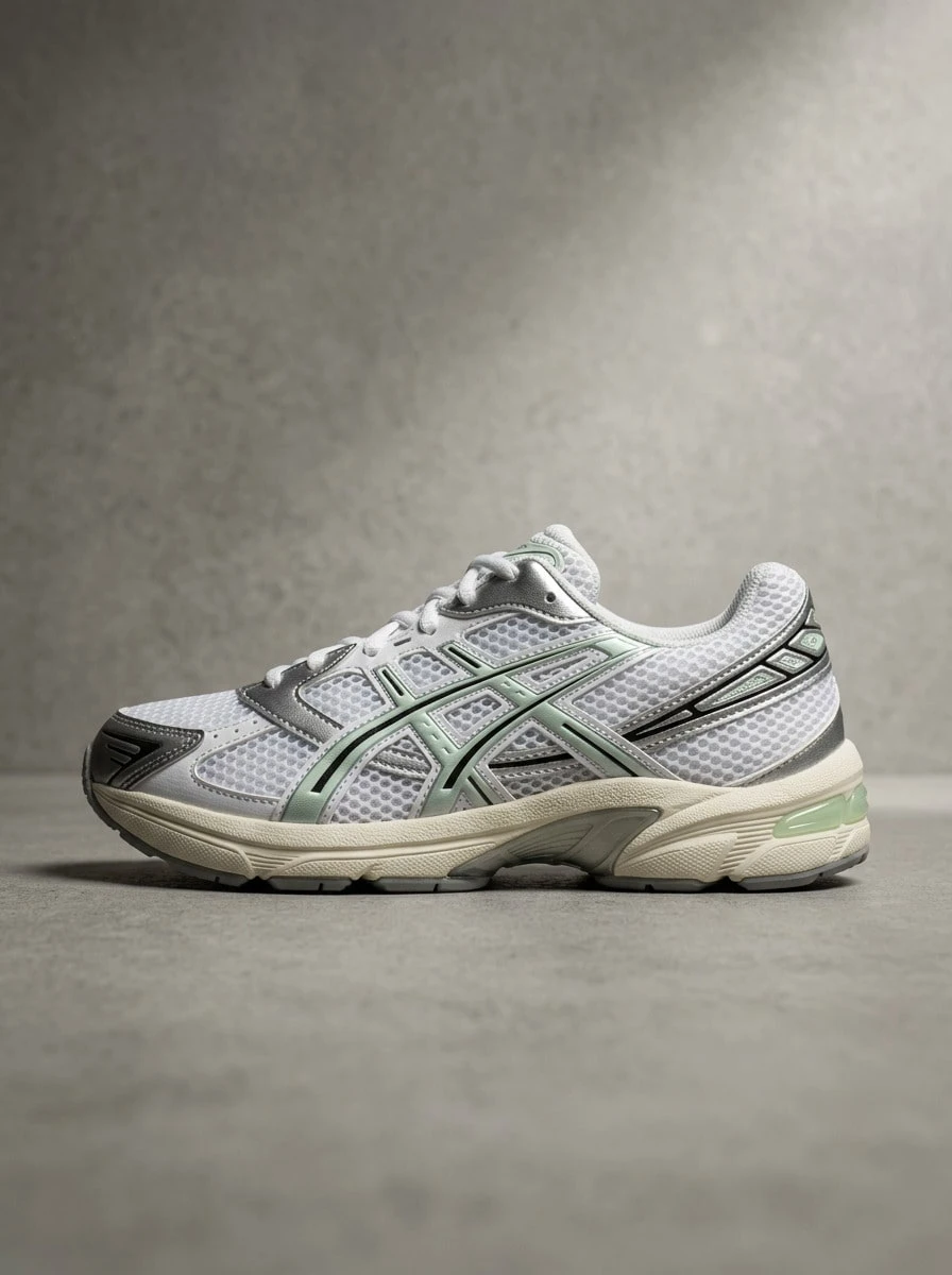 Asics GEL-1130 女款運動鞋 耐穿防滑支撐跑步日常米色 1202A164-120 - 白色 - 查看 1