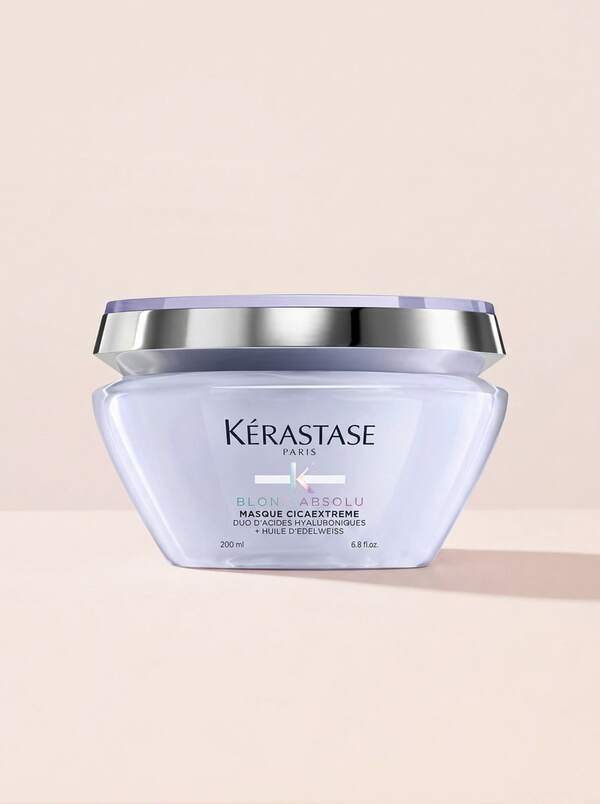 Kérastase Masque Cicaextreme Hair Mask 200 ml – Hair Mask, Intensive Repair, For Bleached Hair, Luxury Floral Scent, Blonde, Hyaluronic Acid, Suitable For Post-Bleaching Care