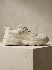 New Balance 530 GS 儿童运动鞋 舒适支撑 经典低帮 易系带 上学步行 日常休闲 自然米色 多色可选 S GR530TBL - 亞麻乾石 - 查看 1