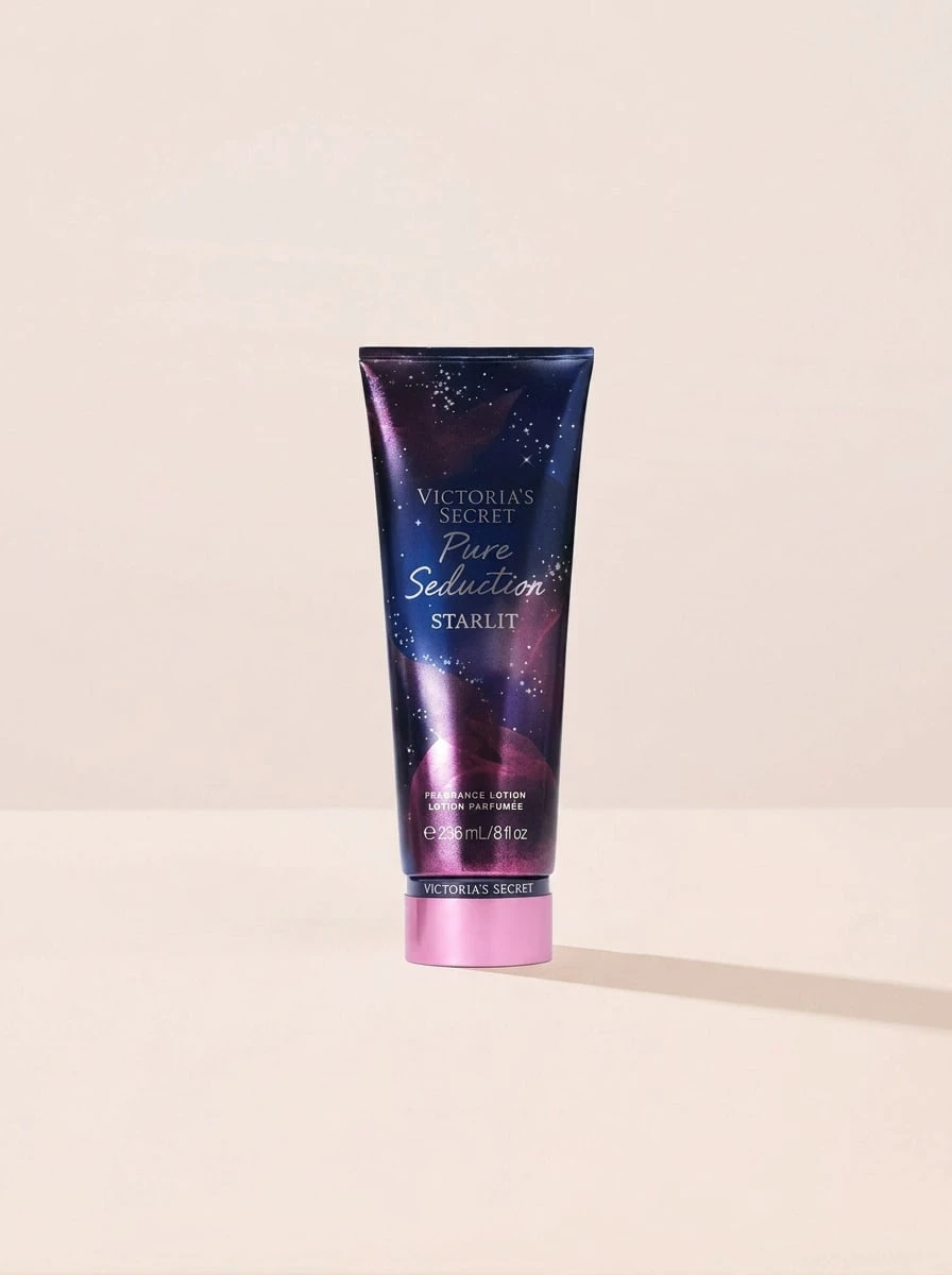 Victoria's Secret Pure Seduction Starlit Body Lotion 236 Ml – Body Lotion, Hydrating, For Women, Starlit Amber, Dark Purple, Suitable For Post-Shower Routine - Floral - View 1