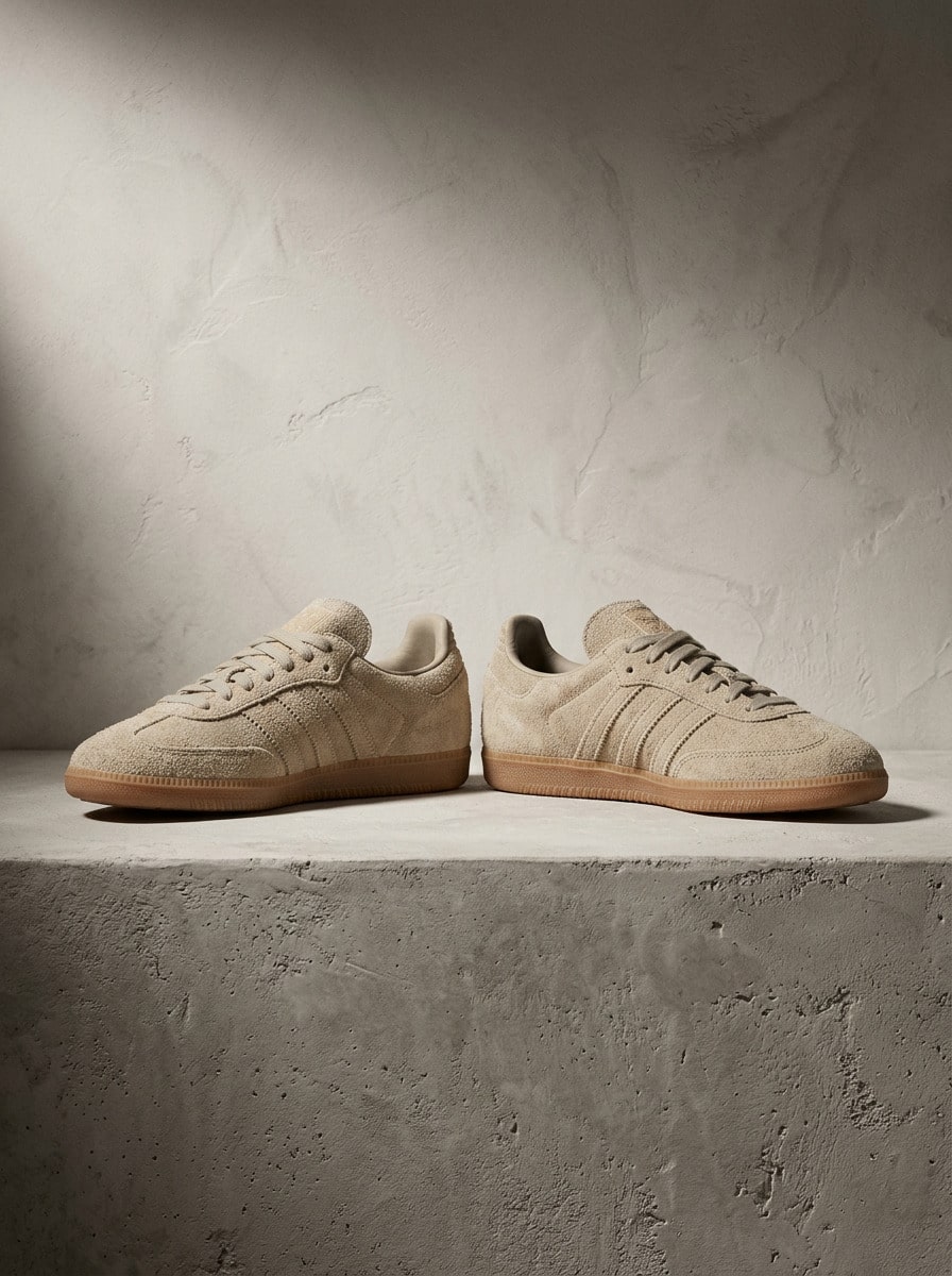 Adidas Samba Hi OG 男款運動鞋,輕量透氣緩震,日常休閒,棕色 JI3210 - 淺棕色 - 查看 1