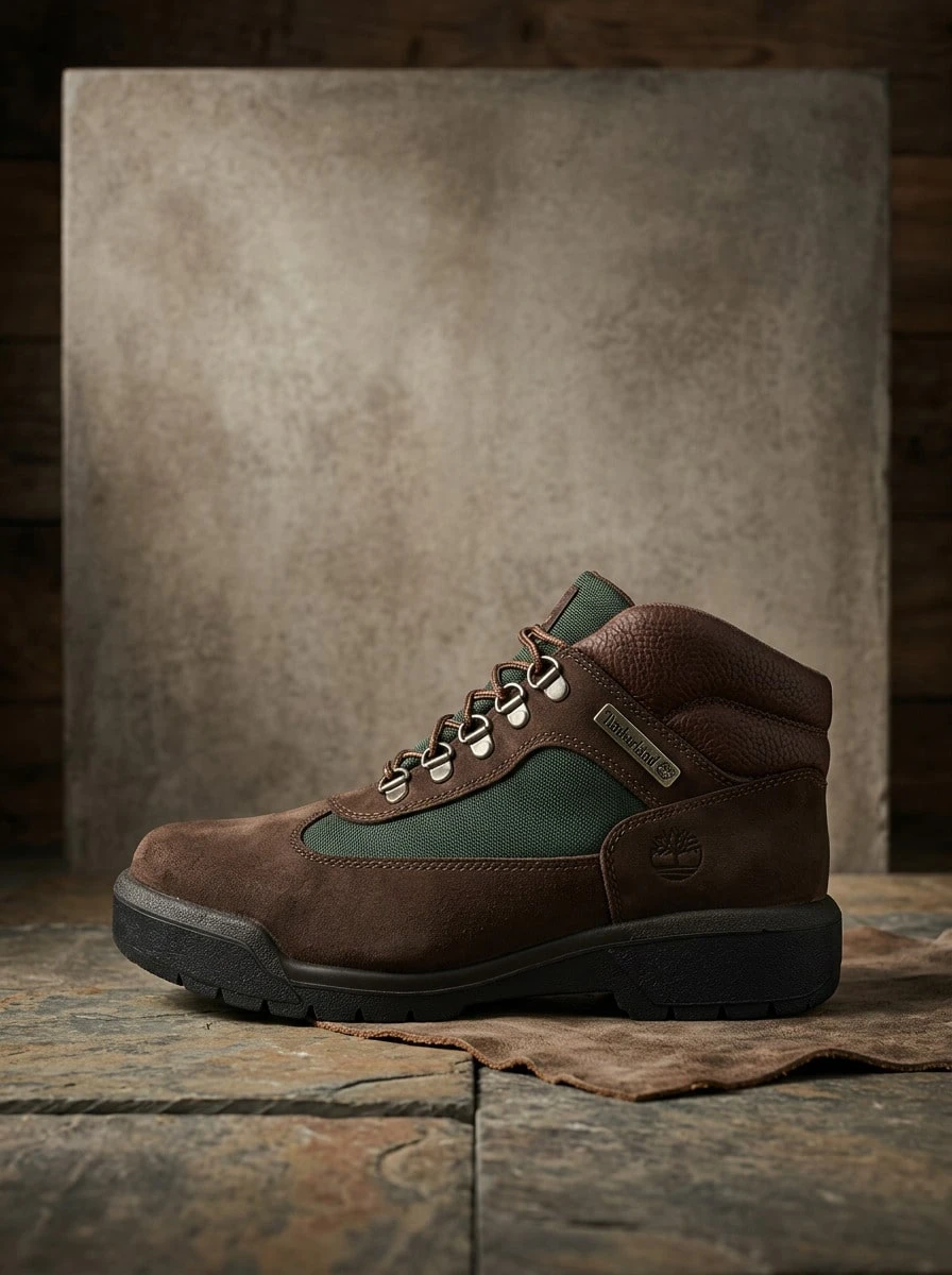 Timberland Field Boot Hi OG 男士靴 緩震舒適 百搭日常運動款 棕色 A18A6 - 棕色 - 查看 1