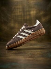 Adidas Handball Spezial 男士休闲运动鞋，绒面革材质，高级舒适，标志性Logo，防滑耐穿，街头健身风，蓝色 IF6490 - 地層 / / 口香糖 - 查看 1