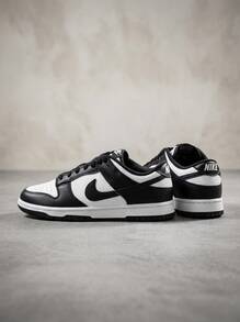 Nike Dunk Low Retro 男式运动鞋优质皮革鞋面，采用经典球队颜色和现代舒适技术，适合球场和街头穿着 DD1391-100 - 黑白 - 查看 1