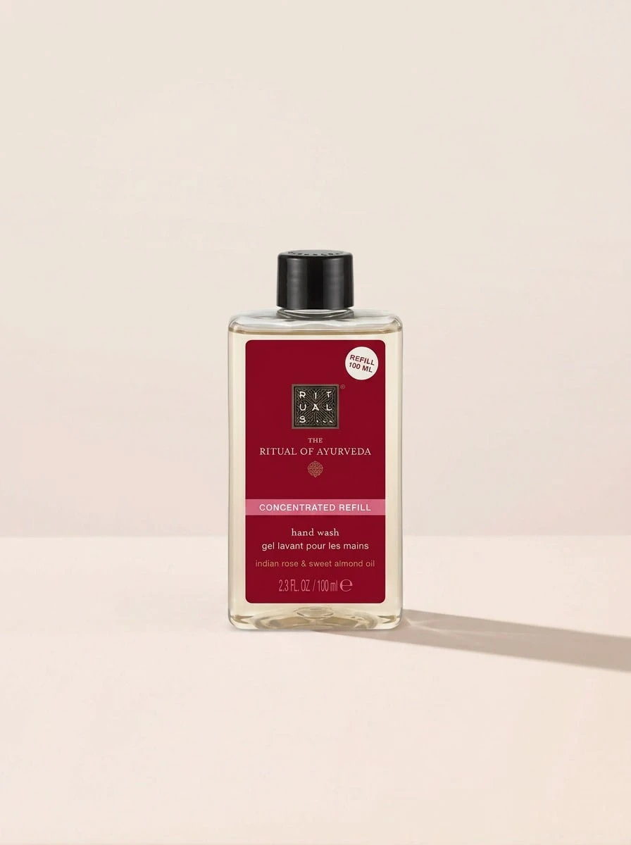 Rituals The Ritual Of Ayurveda Hand Wash 100 Ml – Hand Wash, Concentrated Refill, For Dry Skin, Rose, Rose, Suitable For Bathroom Sink - White - View 1