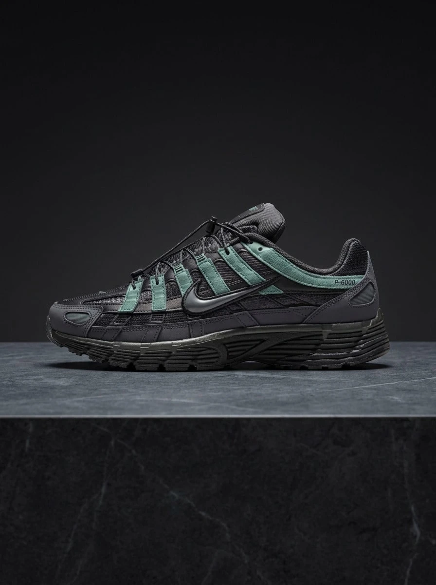 Nike P-6000运动鞋 吸汗透气 轻便 弹性好 易洗 多功能 运动户外跑步 男士 深灰色 黑色 IM5997-060 - 深灰黑色 - 查看 1