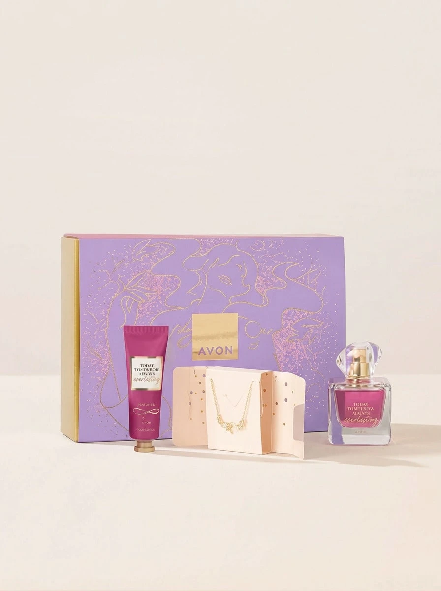 Avon Today Tomorrow Always Everlasting Eau De Parfum 50 Ml Gift Set – Perfume Gift Set, Long-Lasting, For Women, Floral, Pink, Suitable For Anniversary - EDP - View 1