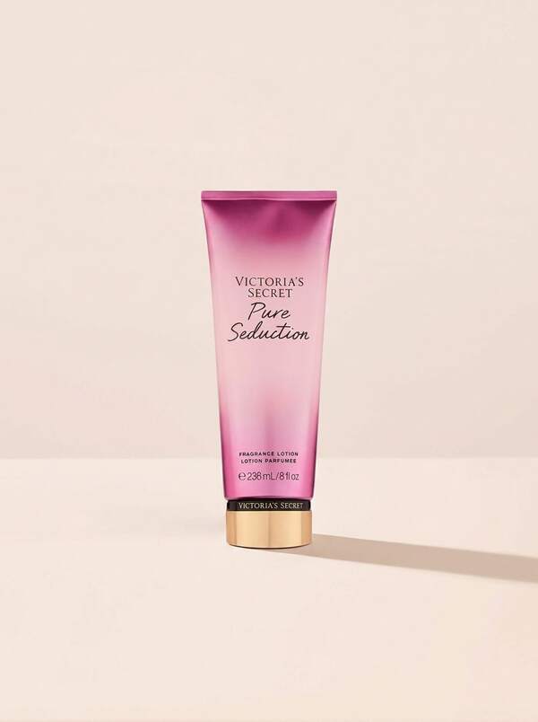 Victoria's Secret Pure Seduction Body Lotion 236 Ml – Body Lotion, Moisturizing, For Women, Juiced Plum, Maroon, Suitable For Post-Shower Hydration