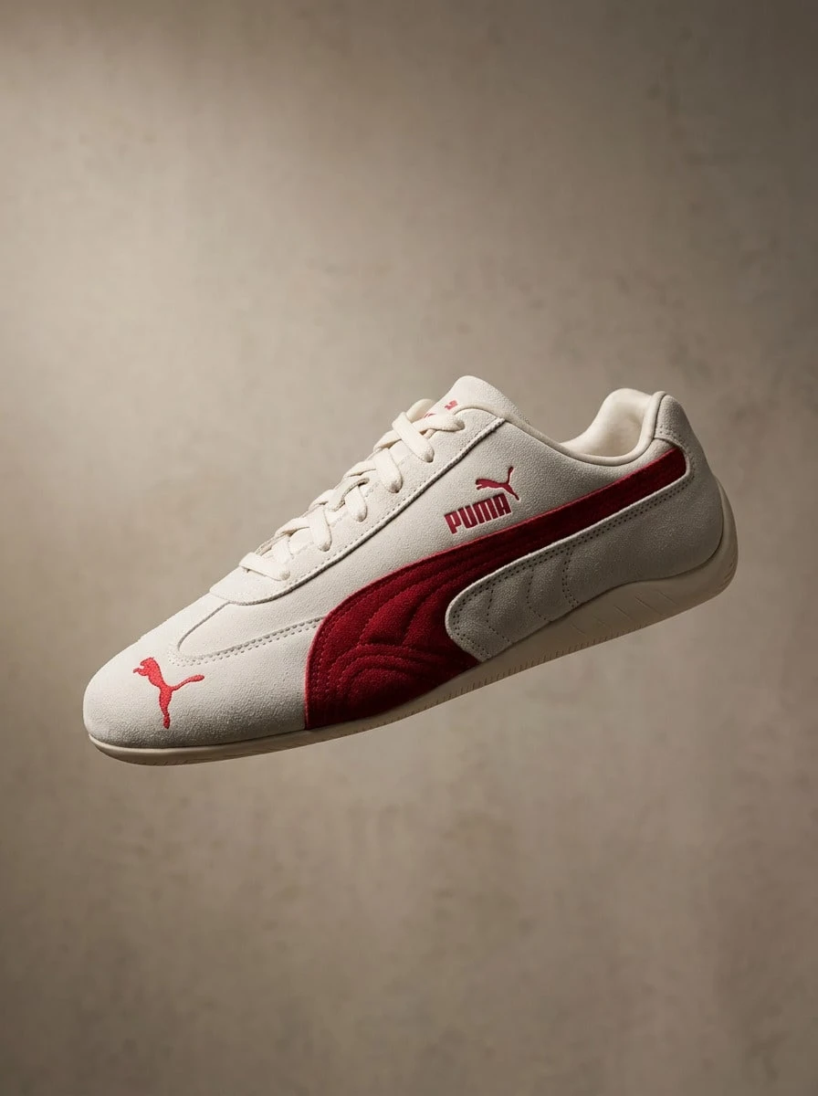 Puma Speedcat Td Og 女款運動鞋 透氣百搭日常跑步鞋 紅色 400986-49 - 米色/紅色 - 查看 1