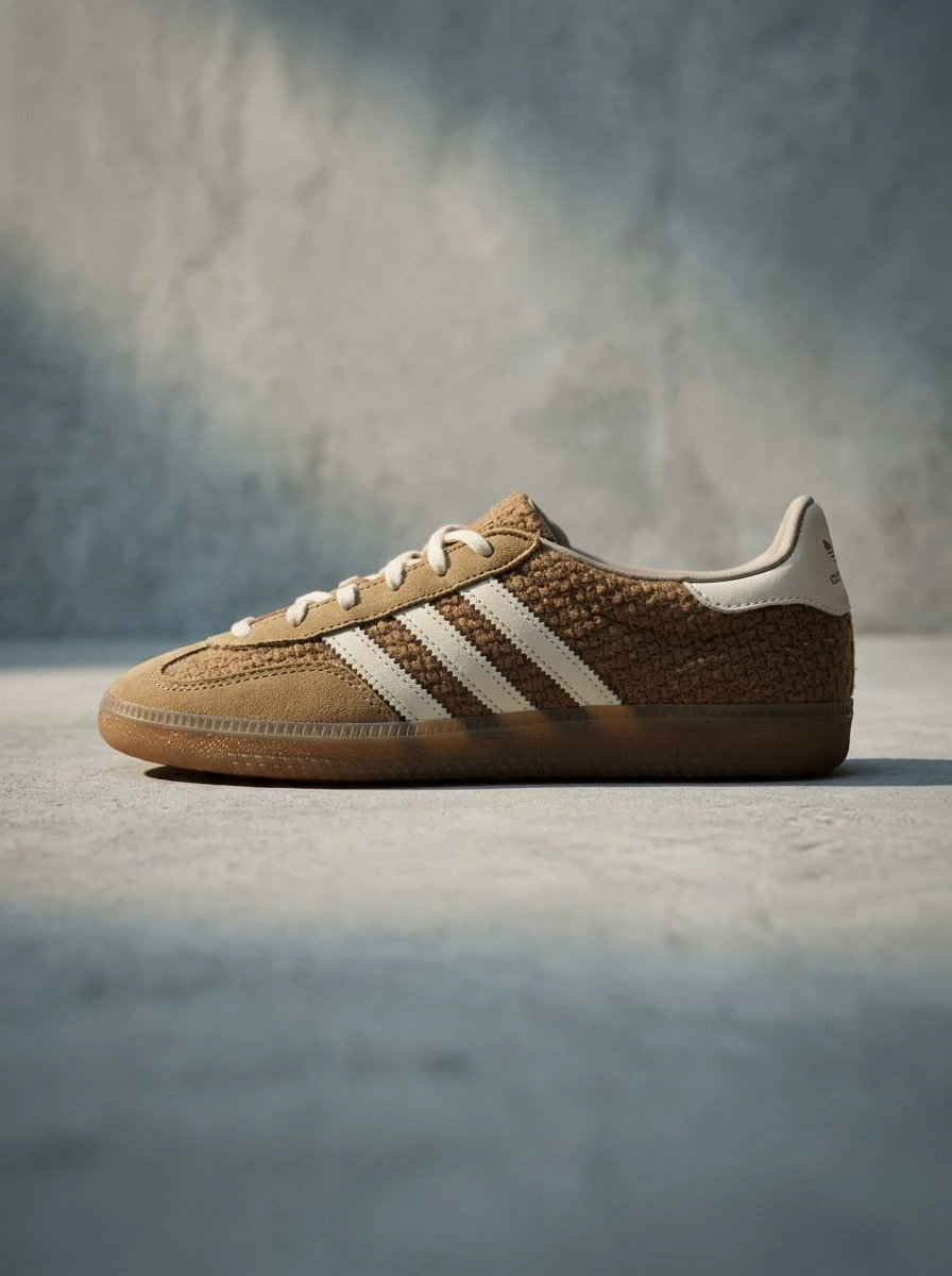 Adidas Gazelle Hi Td 女款運動鞋，輕量透氣，百搭日常戶外，白色 JR8851 - 棕色/白色 - 查看 1