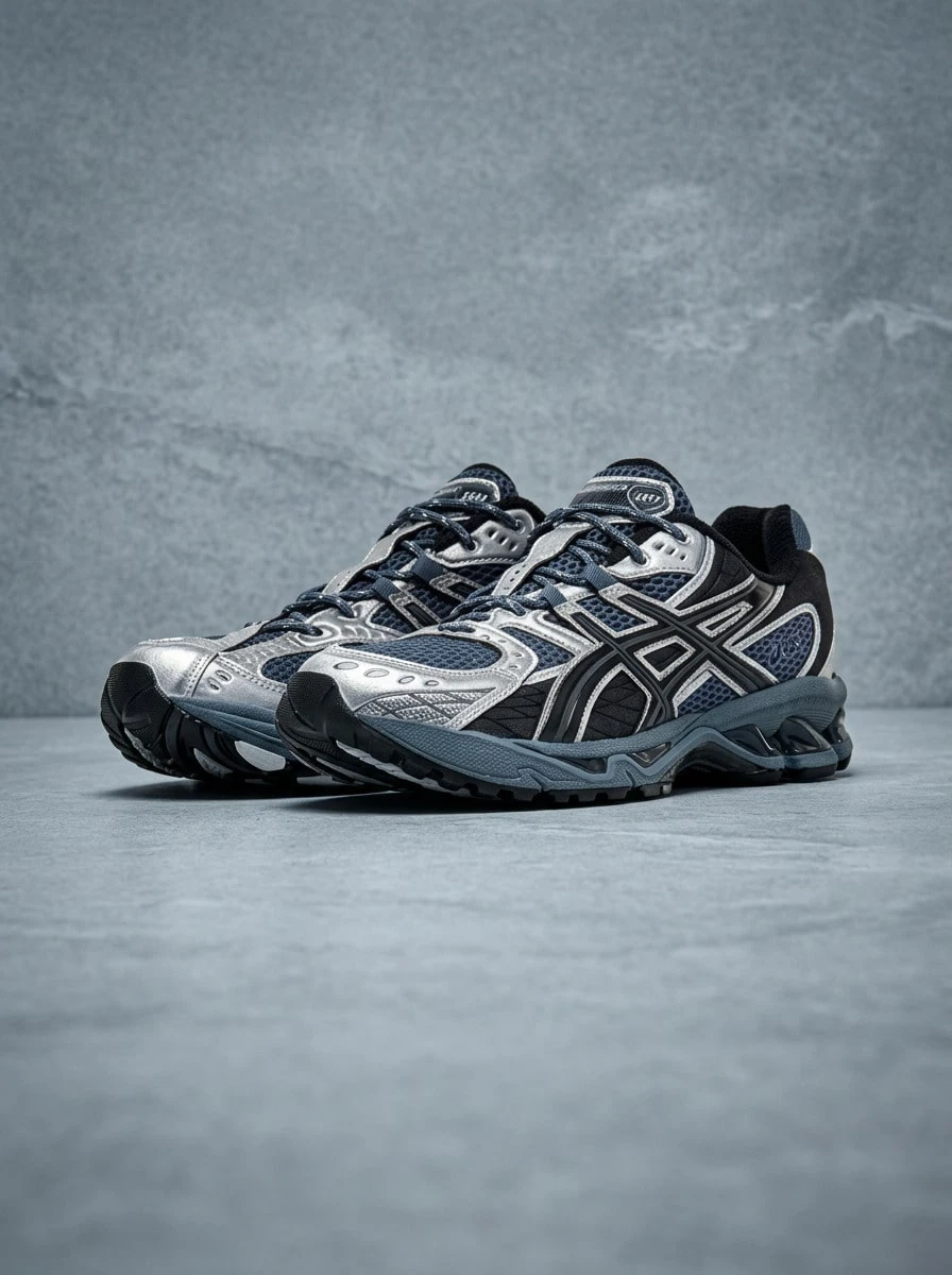 Asics Td Se 女款運動鞋 透氣 百搭 日常跑步 黑色 1203A543-021 - 深藍色/銀色/黑色 - 查看 1