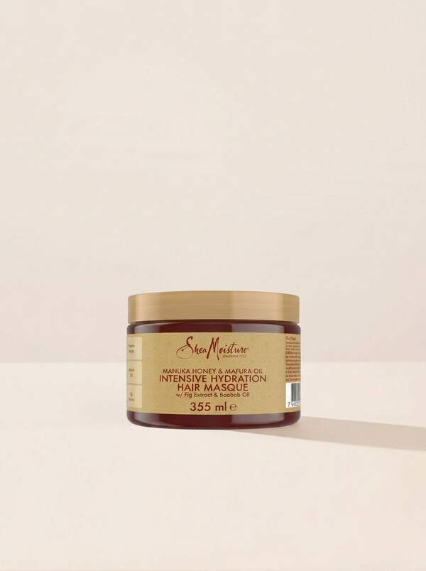 Shea Moisture Manuka Honey And Mafura Oil Intensive Hydration Hair Mask, 355 Ml – Hair Mask, Intensive Hydration, For Dry Damaged Hair, Honey Scent, Manuka Honey, Suitable For Weekly Deep Conditioning