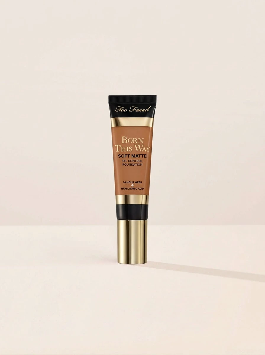 Too Faced Born This Way Soft Matte Foundation Caramel 30 Ml – Foundation, Oil Control, For Oily Skin, Caramel, Hyaluronic Acid, Suitable For Daily Makeup Routine - Caramel - View 1