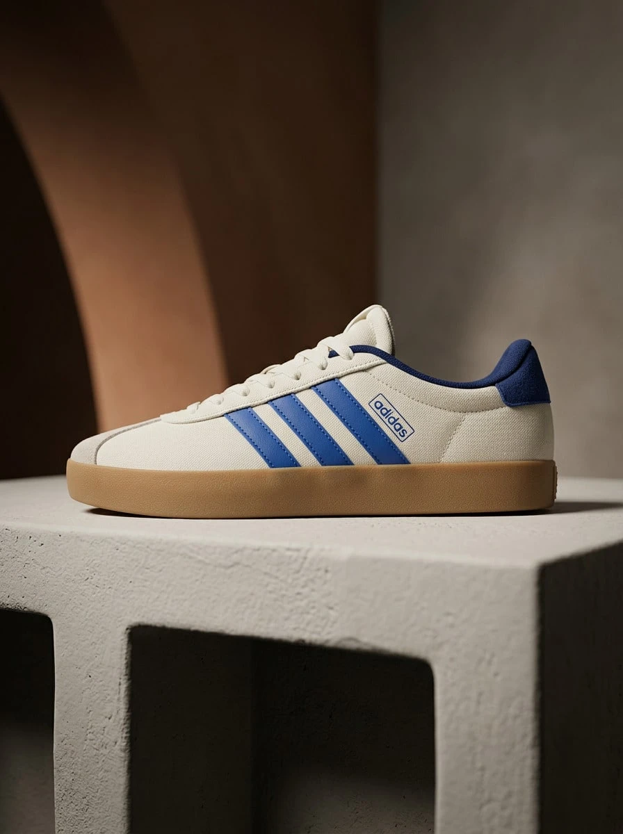 Adidas Court 3.0运动鞋,吸汗透气,轻便缓震,易于清洗,多功能运动户外日常男鞋,白色 JR8634 - 白色 - 查看 1