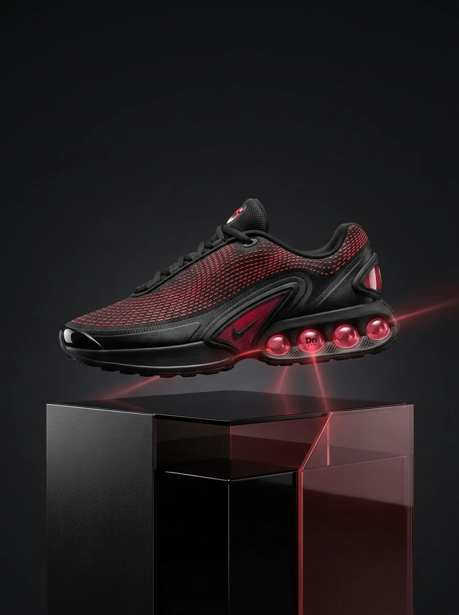 Nike Air Max 女款運動鞋 柔軟輕量 透氣 適合校園與戶外 黑色 FB8987-006 - 亮深紅色/黑色 - 查看 1