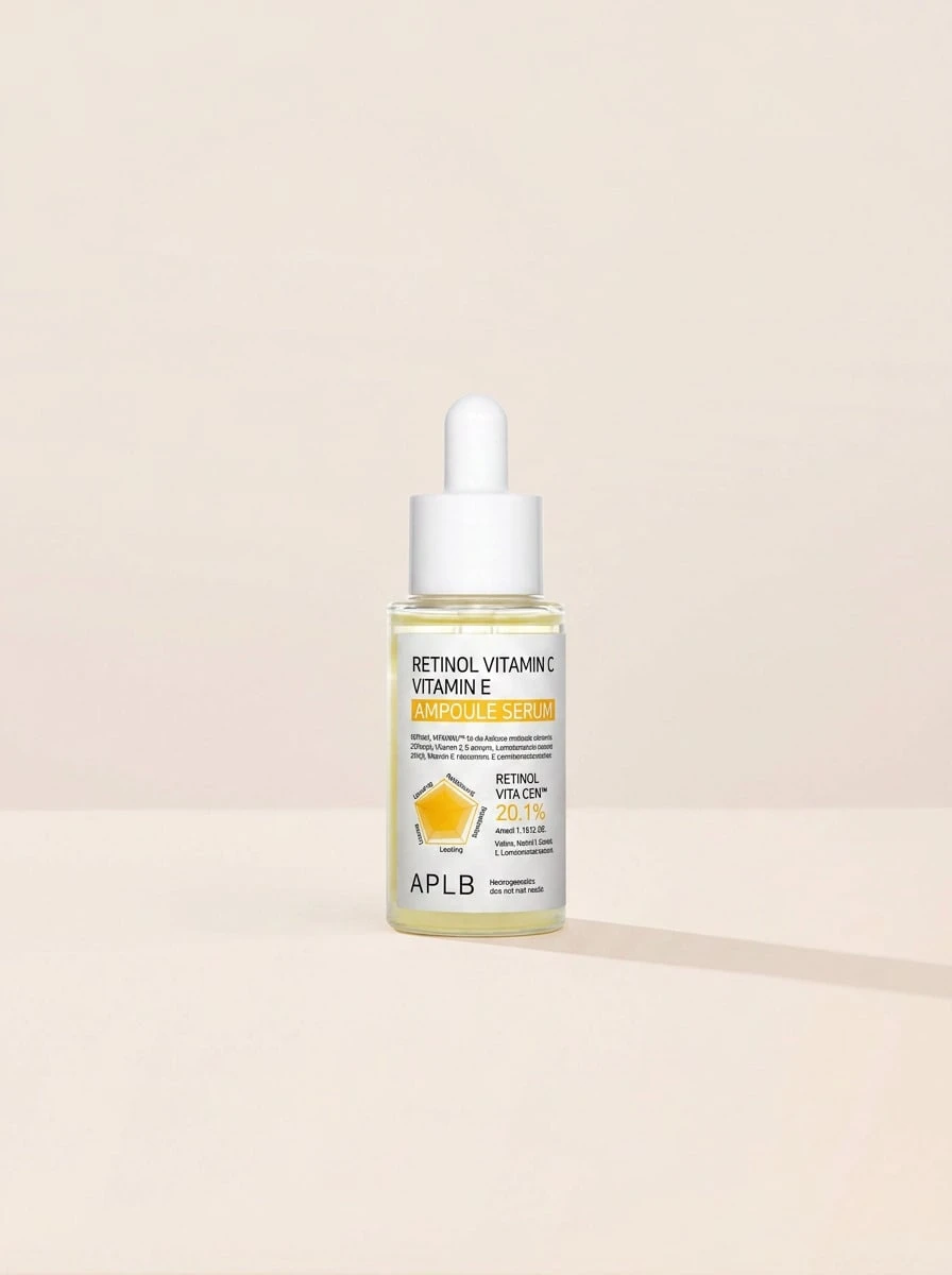 APLB Retinol Vitamin C & Vitamin E Ampoule Serum 40 Ml – Face Serum, Anti-Aging, For Aging Skin, Retinol, Suitable For Nighttime Skincare Routine - Clear - View 1