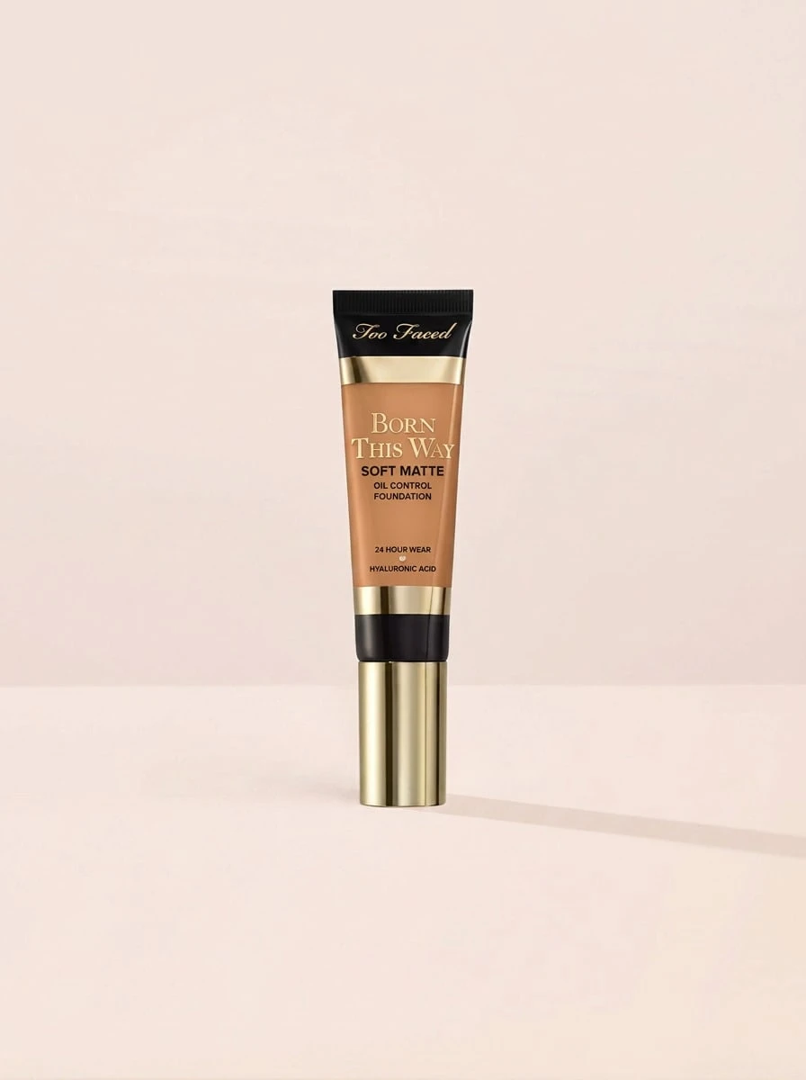 Too Faced Born This Way Soft Matte Foundation Sand 30 Ml – Foundation, Soft Matte, For Oily Skin, Sand, Hyaluronic Acid, Suitable For Daily Makeup Routine - Sand - View 1