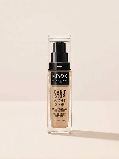 NYX Can't Stop Won't Stop Full Coverage Foundation CSWSF6.5 Nude 30 Ml