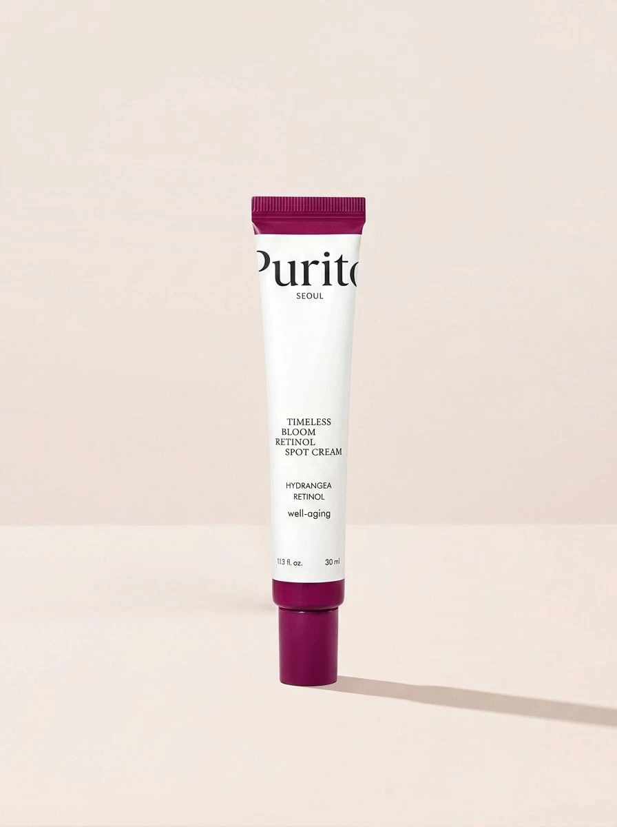 Purito Timeless Bloom Retinol Spot Cream 30 ml – Advanced Well-Aging Formula With Hydrangea Extract, Targeted Wrinkle Reduction And Firming Treatment, Nightly Face Repair For Mature Skin, K-Beauty Essential For Smooth Texture - Rensa - Visa 1