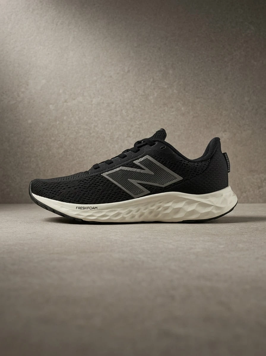 New Balance Women Sneakers Mesh Lightweight Breathable Cushioned Gym Running Black WARISYK4 - black - View 1