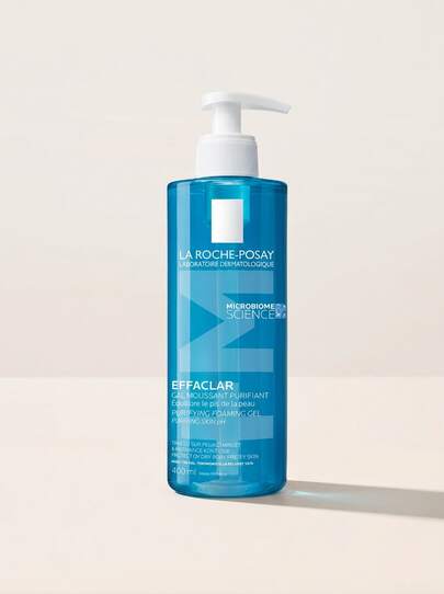 La Roche-Posay Effaclar Purifying Cleansing Gel 400 Ml – Facial Cleanser, Oil Control, For Oily Skin, Thermal Spring Water, Suitable For Morning And Night Skincare