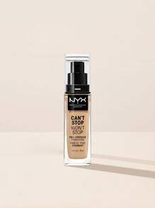 NYX Can't Stop Won't Stop Full Coverage Foundation CSWSF09 Medium Olive 30 Ml – Foundation, Full Coverage, For Oily Skin, Medium Olive, Suitable For All-Day Wear - Medium Olive - View 1
