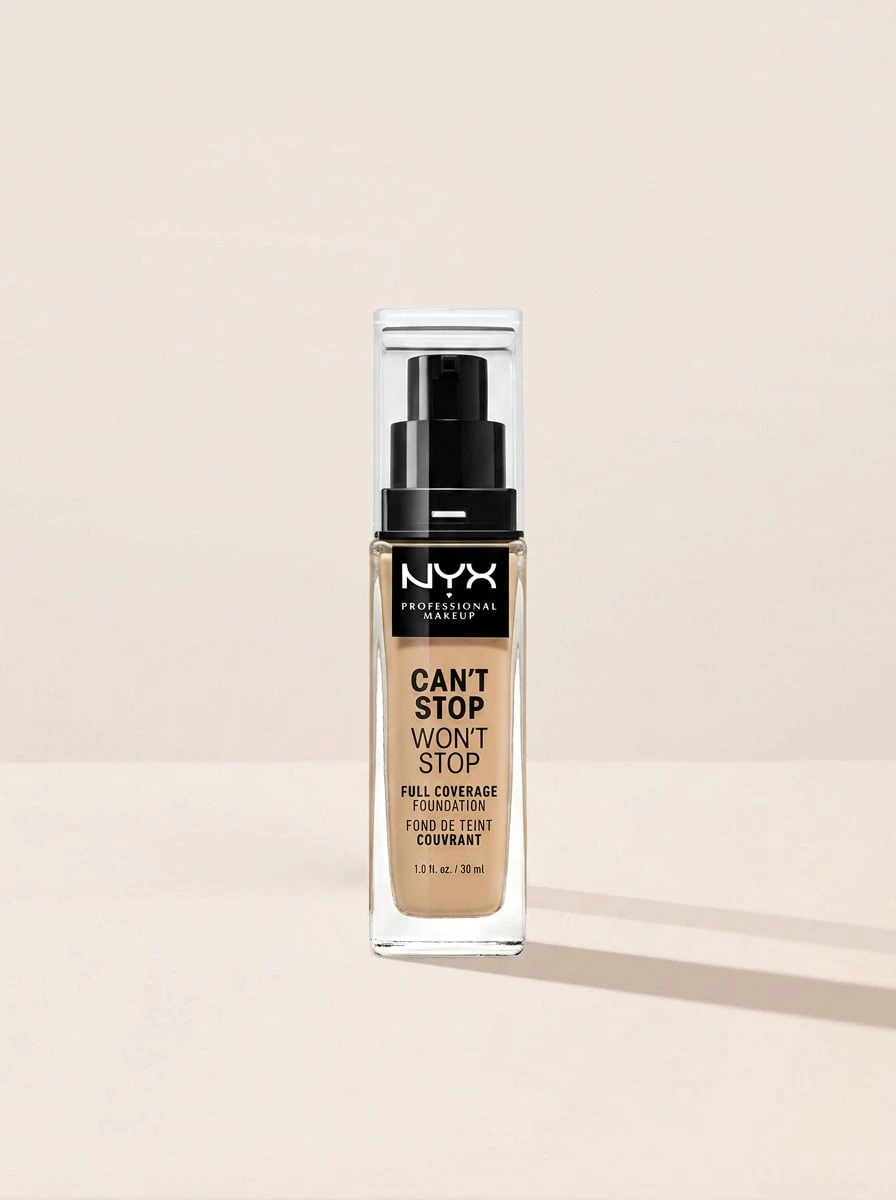 NYX Can't Stop Won't Stop Full Coverage Foundation CSWSF09 Medium Olive 30 Ml – Foundation, Full Coverage, For Oily Skin, Medium Olive, Suitable For All-Day Wear - Medium Olive - View 1