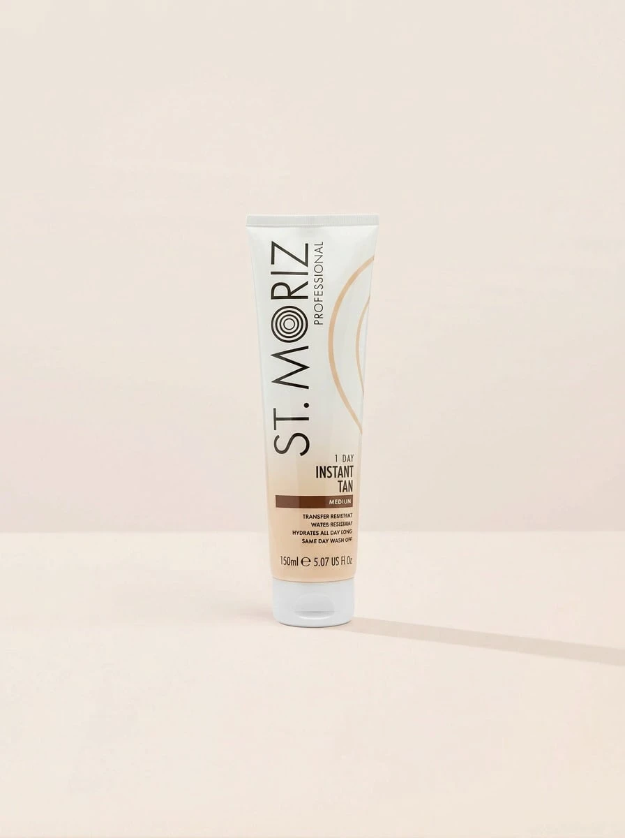 St. Moriz لوشن تان ذاتي فوري لمدة يوم واحد متوسط 150 مل - واضح - مشاهدة 1