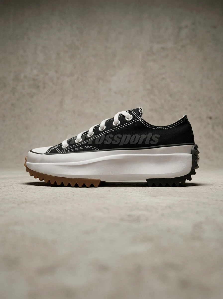 Converse Run Star Hike 女款運動鞋 柔軟輕量透氣 訓練運動鞋 黑色 168816C - 黑色 - 查看 1